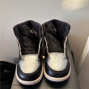 Jordan Retro 1 Silver Toe Toddlers